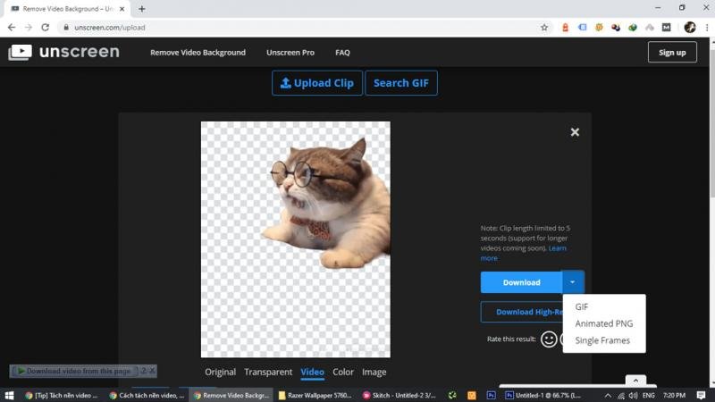 Xóa background video và ảnh GIF đơn giản và nhanh chóng bằng công cụ xóa background của Unscreen! Hãy thử dùng công cụ này để tạo ra những video và ảnh GIF đẹp và độc đáo hơn bao giờ hết. Chỉ cần một vài thao tác đơn giản, bạn có thể tạo ra những tác phẩm nghệ thuật tuyệt đẹp!