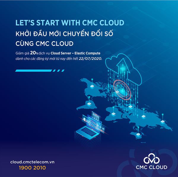 Thực hiện cam kết thúc đẩy Việt Nam chuyển đổi số, CMC Cloud giảm giá 20%