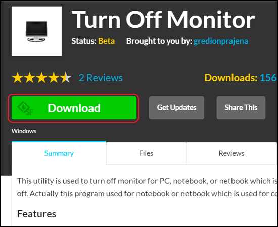 Download Turn Off Monitor