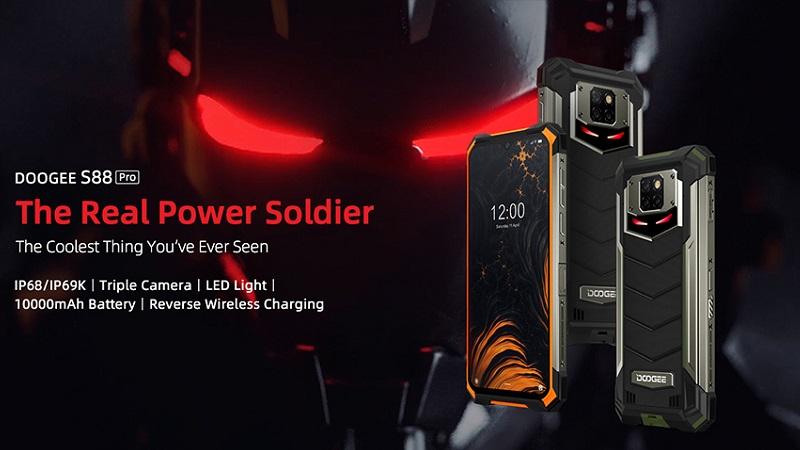 Doogee S88 Pro mang phong cách Iron Man, pin 10.000 mAh trình làng1 Doogee S88 Pro mang phong cách Iron Man, pin 10.000 mAh trình làng