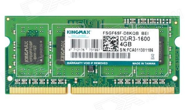 Bộ nhớ laptop DDR3 Kingmax 4GB (1600) (DDR3L)