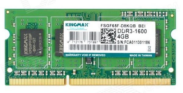 Bộ nhớ laptop DDR3 Kingmax 4GB (1600) (DDR3L)