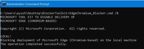 Chặn tải xuống trình duyệt web Chromium Microsoft Edge trên máy tính