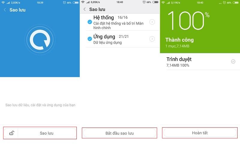 Hướng dẫn cách sao lưu và khôi phục dữ liệu trên Xiaomi