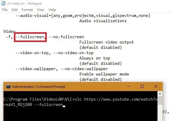 Chuyển đổi bất kỳ video YouTube VLC nào sang chế độ toàn màn hình