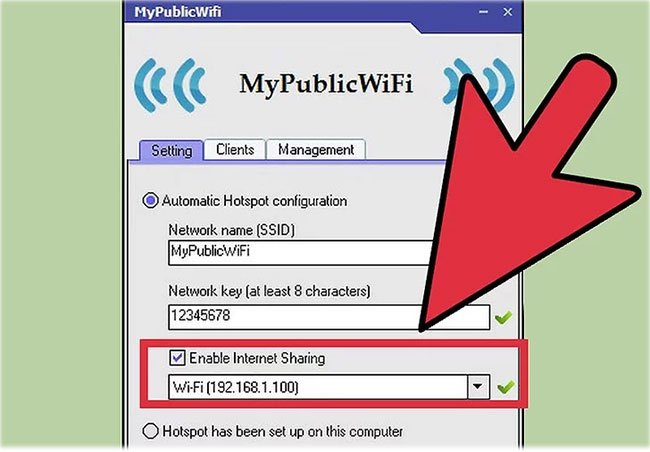Cách sử dụng PC Windows 10 làm WiFi extender 5 Chọn mạng bạn muốn chia sẻ