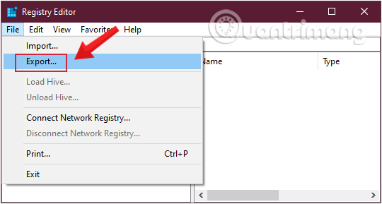 Sao lưu và phục hồi Registry trên Windows 3 Sao lưu lại trước khi sửa đổi Registry