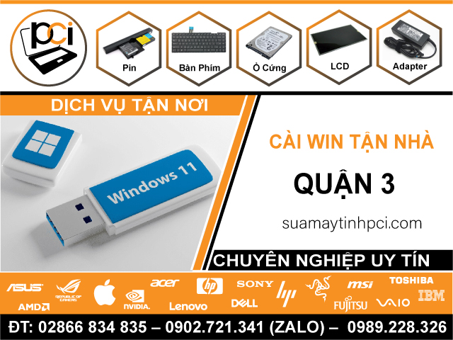 Địa Chỉ Cài Win Quận 3 – Dịch Vụ Tại Nhà, Giá Rẻ Ở Q3