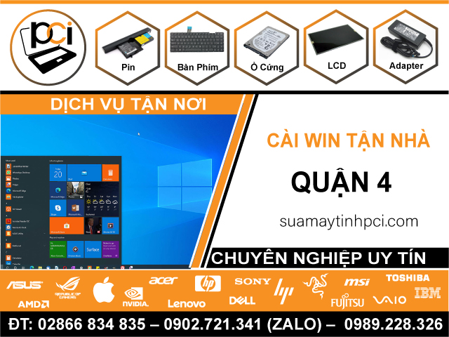 Địa Chỉ Cài Win Quận 4 – Dịch Vụ Giá Rẻ, Lấy Liền Q4
