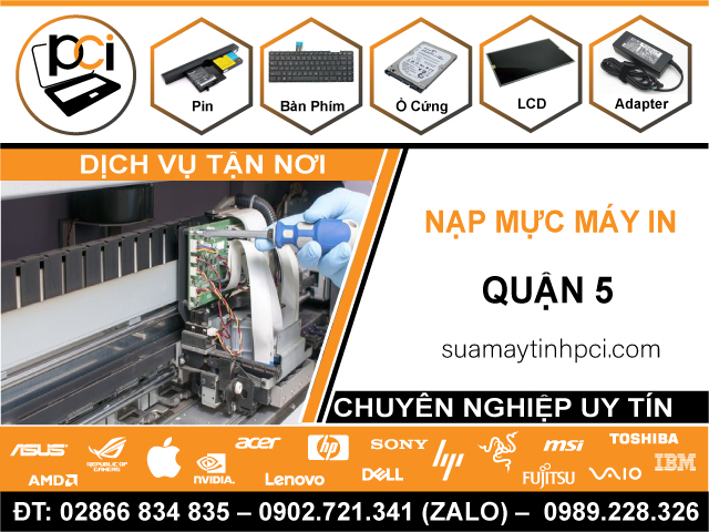 Địa Chỉ Nạp Mực Máy In Quận 5 – Hỗ Trợ Nhanh, Giá Rẻ