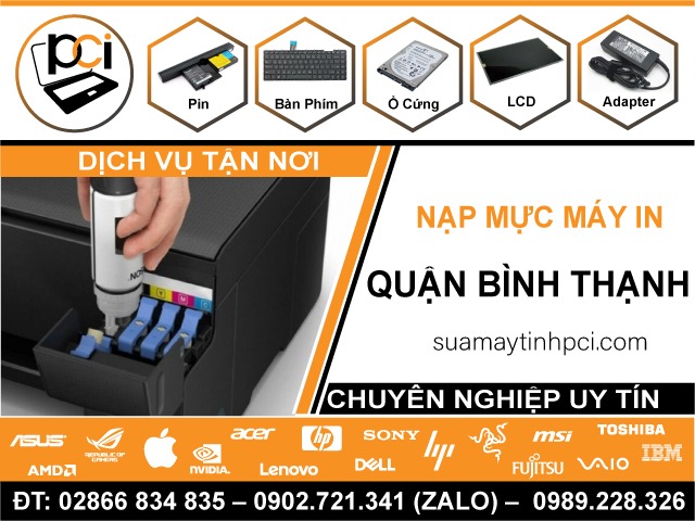Địa Chỉ Nạp Mực Máy In Quận Bình Thạnh – Giá Rẻ, Chính Hãng