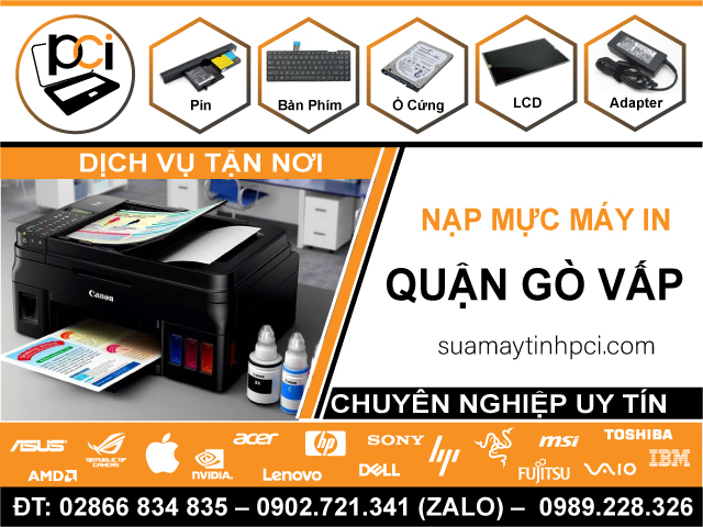 Địa Chỉ Nạp Mực Máy In Quận Gò Vấp – Chuyên Nghiệp