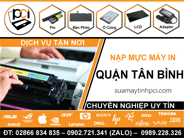 Địa Chỉ Nạp Mực Máy In Quận Tân Bình – Dịch Vụ Giá Rẻ