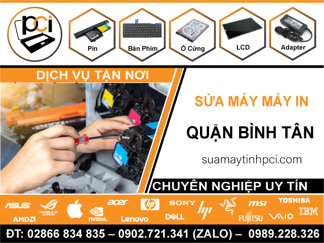 Địa Chỉ Sửa Máy In Quận Bình Tân – Nhanh Chóng
