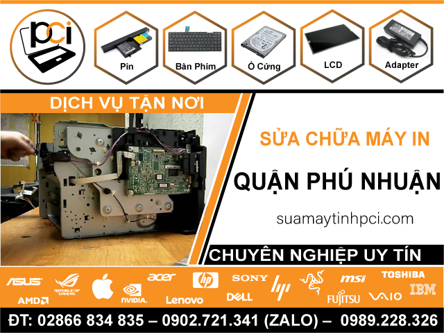 Địa Chỉ Sửa Máy In Quận Phú Nhuận – Tận Nhà, Uy Tín