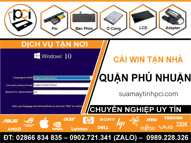 Địa Chỉ Cài Win Quận Phú Nhuận – Tận Nhà, Uy Tín