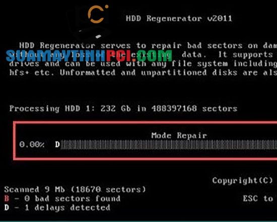 Cách tải và sử dụng phần mềm HDD Generator để sửa lỗi BAD của ổ cứng – Thủ thuật máy tính