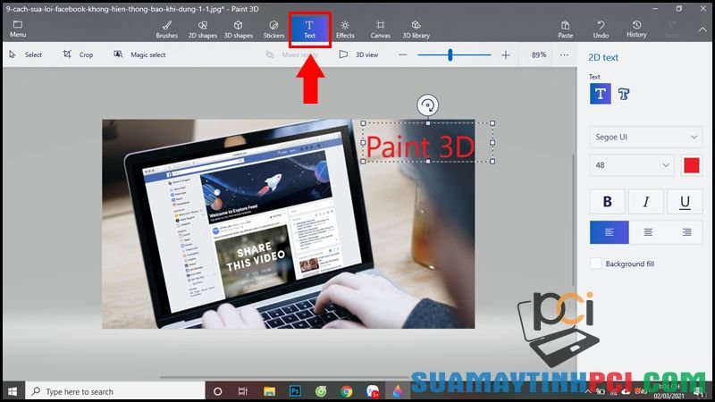 Hướng dẫn cách sử dụng Paint 3D để chỉnh sửa hình ảnh cực đơn giản - Thủ thuật máy tính