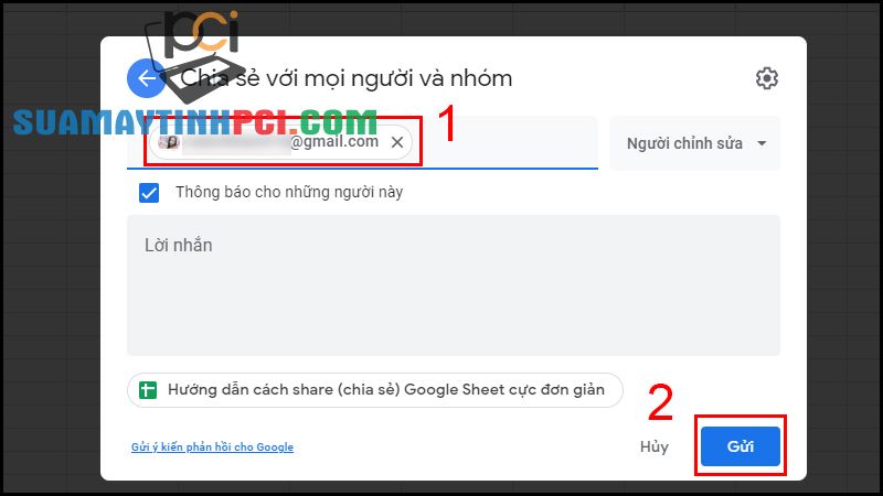 Hướng dẫn cách share (chia sẻ) Google Sheet cực đơn giản - Thủ thuật máy tính