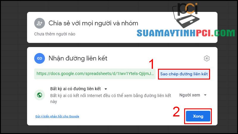 Hướng dẫn cách share (chia sẻ) Google Sheet cực đơn giản - Thủ thuật máy tính