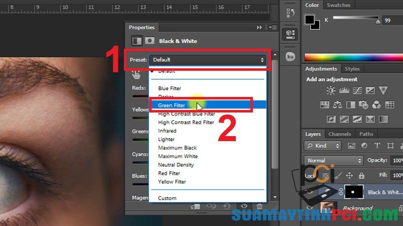 Cách thay đổi màu mắt trong Adobe Photoshop có video cực đơn giản - Thủ thuật máy tính