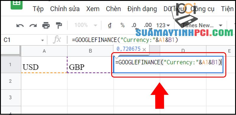 Cách chuyển đổi tiền tệ trên Google Sheet dựa theo thời gian thực tế - Thủ thuật máy tính