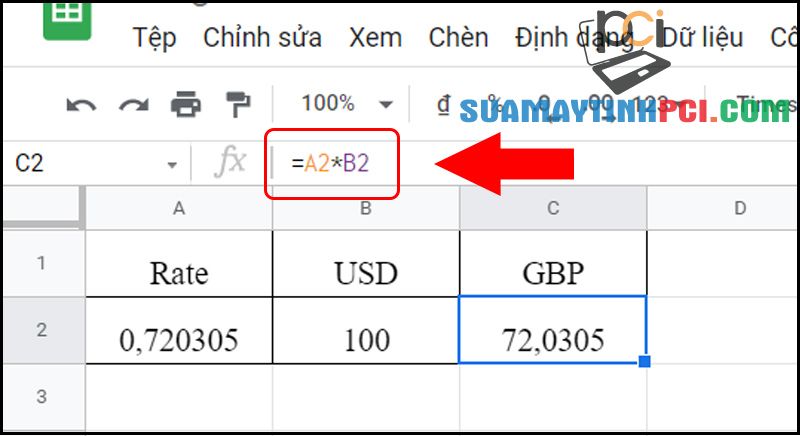 Cách chuyển đổi tiền tệ trên Google Sheet dựa theo thời gian thực tế - Thủ thuật máy tính