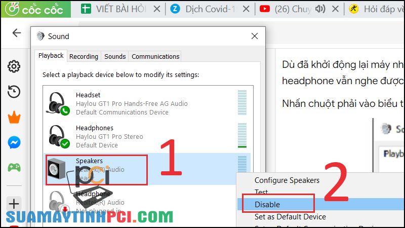 Loa laptop lúc nghe được lúc không - Nguyên nhân và cách khắc phục - Thủ thuật máy tính
