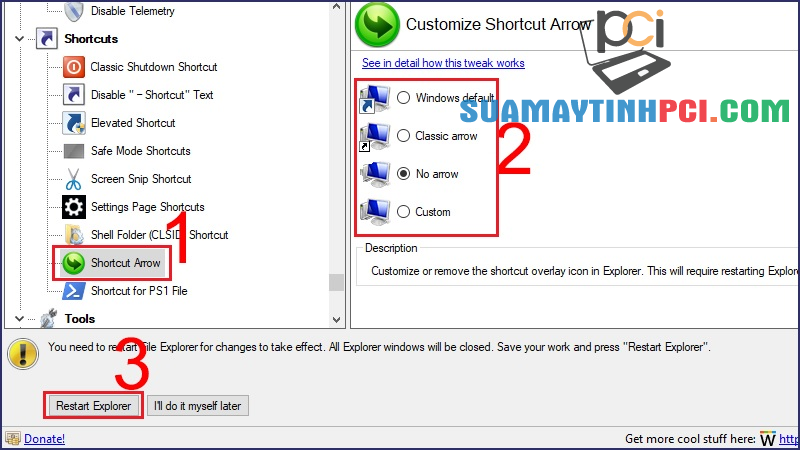 Cách xóa, thay đổi mũi tên trên biểu tượng Shortcut Windows 10, 11 - Tin Công Nghệ