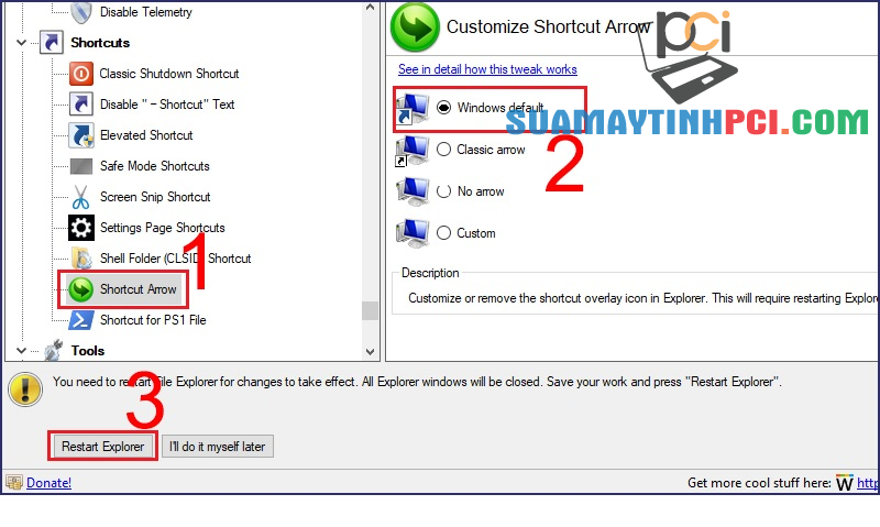 Cách xóa, thay đổi mũi tên trên biểu tượng Shortcut Windows 10, 11 - Tin Công Nghệ
