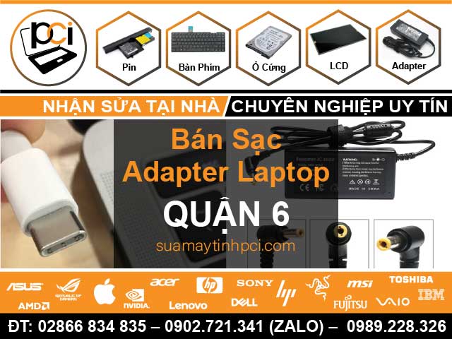 Bán Sạc Laptop Quận 6