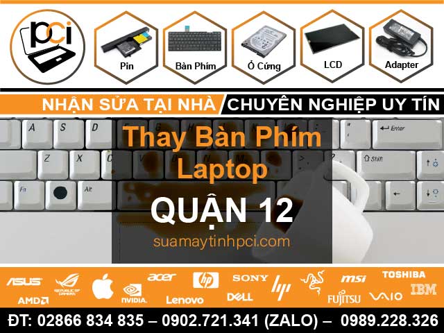 Thay Bàn Phím Laptop Quận 12