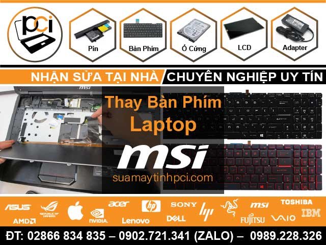 Thay Bàn Phím Laptop MSI
