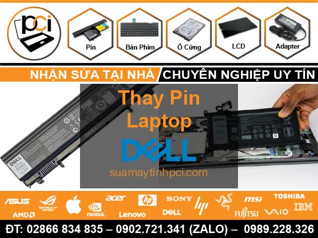 Thay Pin Laptop Dell – Giá Rẻ Uy Tín – Có Pin Chính Hãng