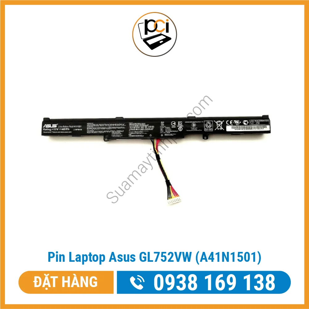 Pin Laptop Asus GL752VW (A41N1501)