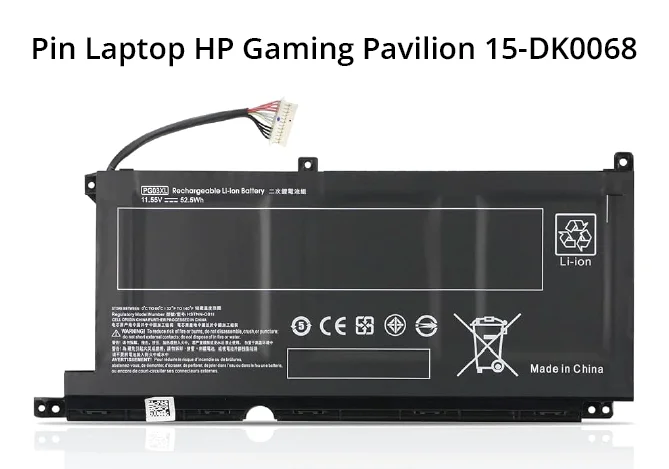 Pin HP Gaming Pavilion 15-DK0068