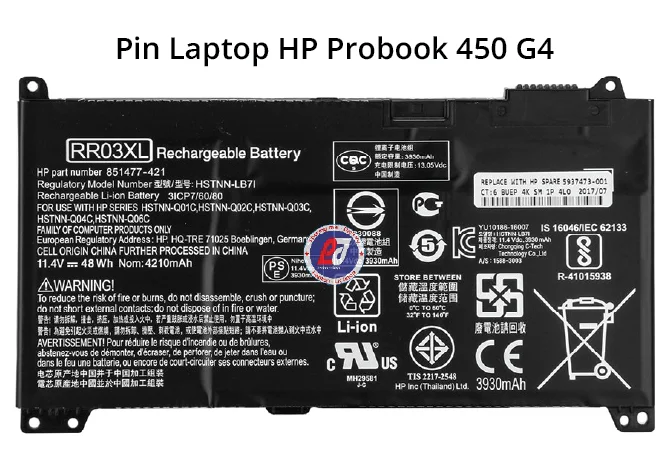 Pin HP Probook 450 G4