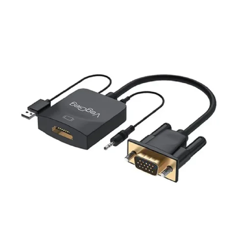 Cáp Chuyển Vga Sang Hdmi Audio Có Nguồn Phụ Veggieg V-Z618