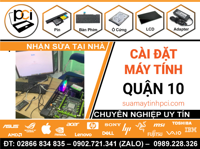 Cài Đặt Máy Tính & Laptop Giá Rẻ Tại Quận 10