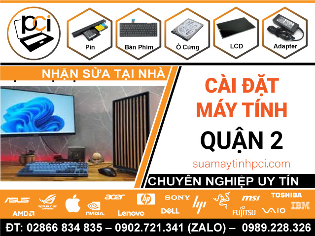 Cài Đặt Máy Tính & Laptop Giá Rẻ Tại Quận 2