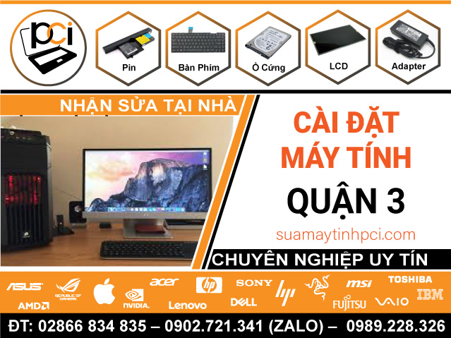 Cài Đặt Máy Tính & Laptop Giá Rẻ Tại Quận 3