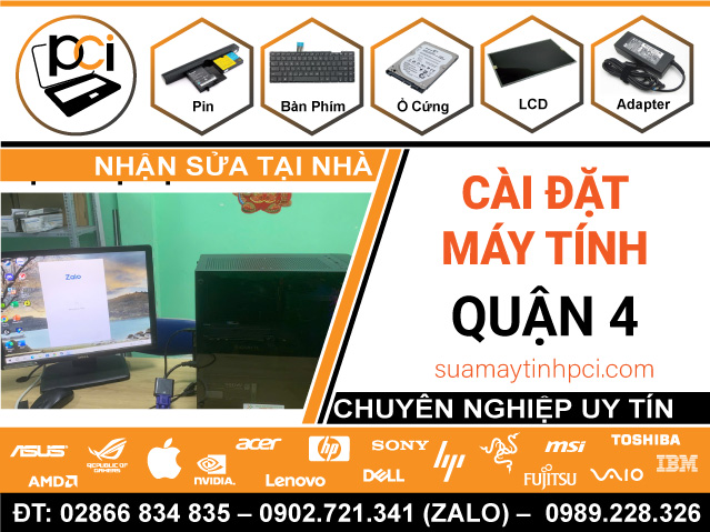 Cài Đặt Máy Tính & Laptop Giá Rẻ Tại Quận 4