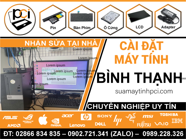 Cài Đặt Máy Tính & Laptop Giá Rẻ Tại Quận Bình Thạnh