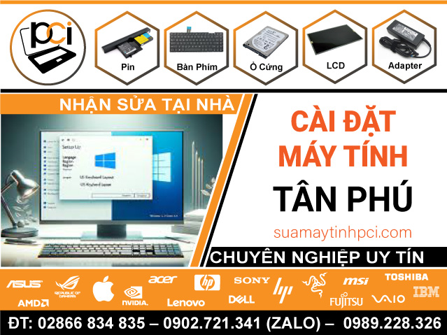 Cài Đặt Máy Tính & Laptop Giá Rẻ Tại Quận Tân Phú