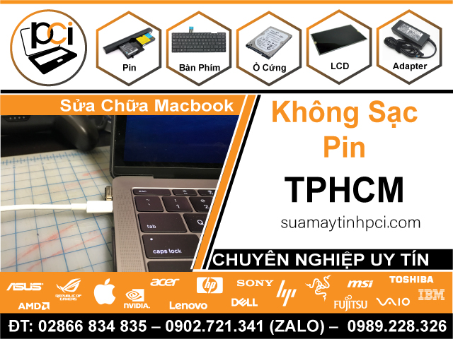 Sửa Chữa Macbook Không Sạc Pin - Pin Ảo - Pin Nhanh Hết