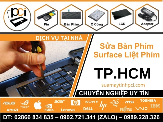 Sửa Bàn Phím Surface Liệt Phím – Loạn Ký Tự