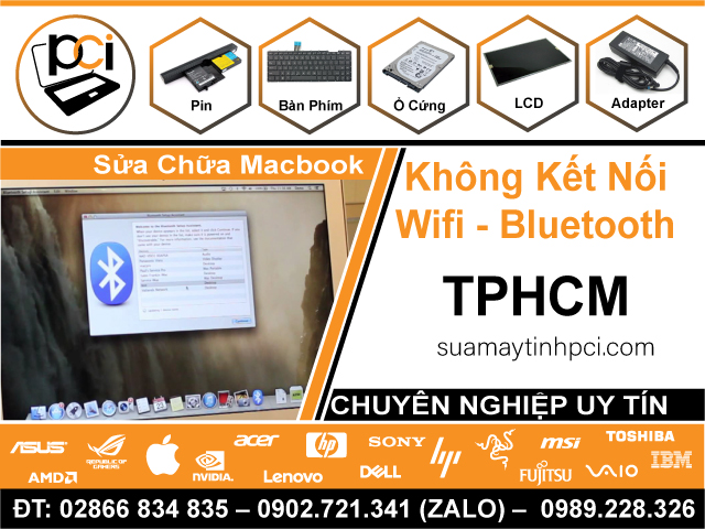 Sửa Chữa Macbook Không Kết Nối Wi-Fi - Bluetooth