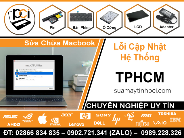 Sửa Chữa Macbook Lỗi Cập Nhật Hệ Thống