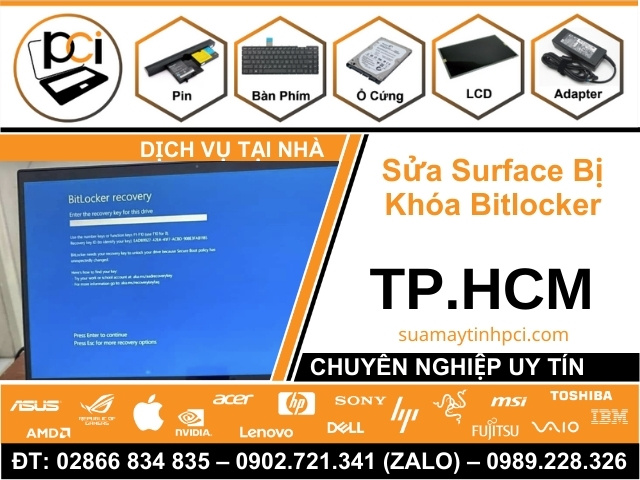 Sửa Surface Bị Khóa Bitlocker Uy Tín