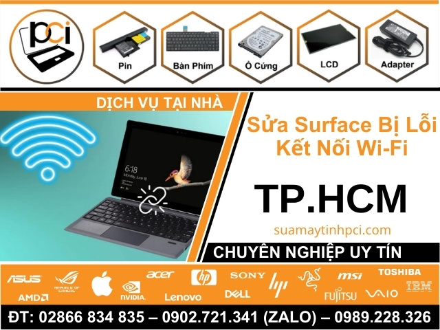 Sửa Surface Bị Lỗi Kết Nối Wi-Fi – Bluetooth